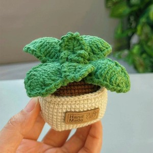 2025 Tốt Nhất Bán Giáng Sinh Mặt Hàng Mini Dễ Thương Handmade Crochet Bạc Hà Và Nồi Cho Trang Trí Nội Thất - Product Image 2