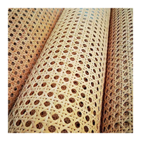 Rollo de caña de mimbre, Hexagonal Natural rollo de malla, muebles blanqueados, tejido abierto con la mejor calidad