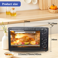 Cuisson Four Électrique Cuisine 48L Four Électrique Grande Capacité Vente Maison Pizza Four À Pain