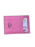 Dompet Kartu Nama & ID Kulit Vegan Tipis dengan Logo Kustom, Hadiah Bisnis Promosi