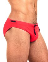 Maillots de bain pour hommes de couleur unie, slips de bain, maillots de bain à cordon de serrage, shorts de surf, caleçons de bain