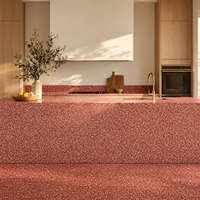 Dalles de terrazzo artificielles faites à la main, terrazzo de luxe, revêtement de sol en terrazzo sur mesure pour l'intérieur d'un appartement