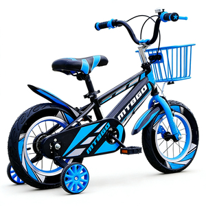 Vélo enfant MTBGO 14 pouces, 3-<span class=keywords><strong>8</strong></span> <span class=keywords><strong>ans</strong></span>, importé, simple vitesse, rose, 2 roues, fourche en acier, avec panier, pour filles - Product Image 2