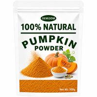 Poudre de Citrouille Naturelle 100% Pure, Poudre Végétale d'Orange Qualité Alimentaire, Vente en Gros, Riche en Bêta-Carotène pour la Cuisson et les Aliments pour Bébés