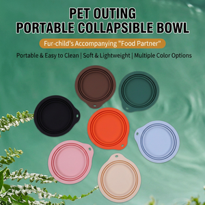 Tazón de agua plegable de silicona para mascotas, portátil, de calidad alimentaria, para perros, para uso en viajes al aire libre. - Product Image 6