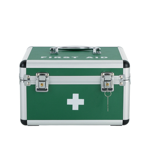 Caja de aluminio para botiquín de primeros auxilios, con herrajes metálicos - Product Image 1