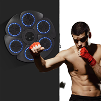 Équipement d'entraînement mural pour salle de sport intérieure à la maison Matériau en PU Poinçonnage Machine de boxe factice souple avec cible musicale pour l'entraînement