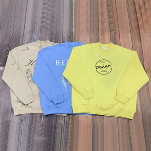 Tùy Chỉnh Mockneck Cotton Heavyweight Jumper Thêu Mềm Lông Cừu Cao Cổ Crewneck Quá Khổ Mock Cổ Áo Phụ Nữ - Product Image 2