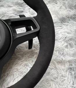 พวงมาลัยแบบกำหนดเองสำหรับ Porsche Macan Panamera Cayenne 911 718 ทำจากคาร์บอนไฟเบอร์และหนัง - Product Image 6