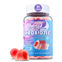 Usine directe OEM probiotique bonbons mous Gummies vitamines pour adultes et nouveau-nés favorise la digestion et l'absorption en gros