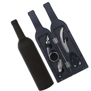 Hxy Custom Hot No Moq Goedkope 5 Stuks Wijn Tool Set Flesvormige Wijn Opener Set Wijn Opener Cadeau Set Voor Promotie Cadeau