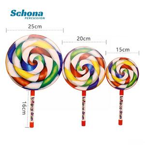 Tambour <span class=keywords><strong>à</strong></span> main Lollipop 6, 8, 10 pouces en gros, instrument <span class=keywords><strong>de</strong></span> percussion Orff pour bébés et enfants, idéal pour les cours <span class=keywords><strong>de</strong></span> musique - Product Image 2