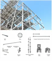 Échafaudage annulaire industriel galvanisé multi-usage, construction en acier haute résistance, norme européenne, abordable