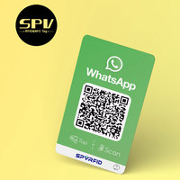 Tarjeta NFC con Código QR Personalizado SPVRFID, HF NFC RFID, para Reseñas de Google, Snapchat, Facebook, Tiktok