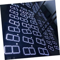 Pantalla Digital LED Grande de 7 Segmentos, Personalizable, Resistente al Agua IP65, Roja, Blanca y Verde, para Precios de Gasolina/Puntuaciones