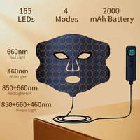 Masque facial personnalisé à vibrations, massage LED, thérapie par lumière rouge proche infrarouge pour massage facial
