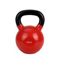 Vente en gros Ensemble de kettlebells en vinyle en fonte avec logo client Kettlebell de levage
