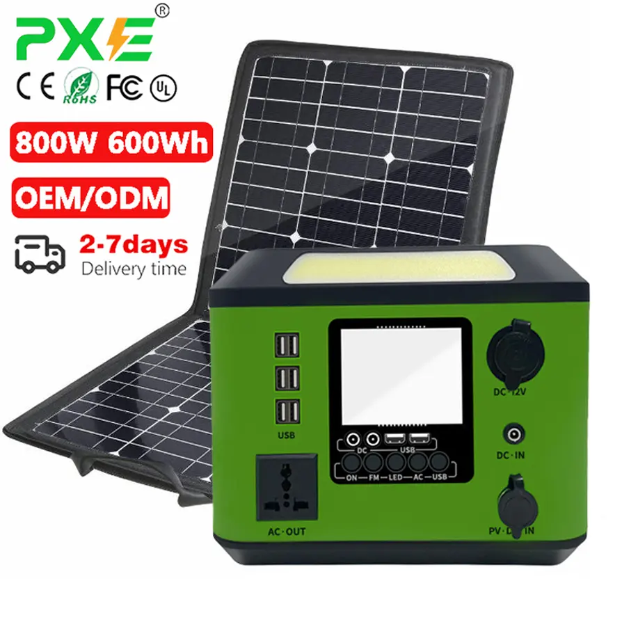 Pxe 5000 Watt generatore solare centrale elettrica 1000W Lifepo4 potente 3Kw alimentato