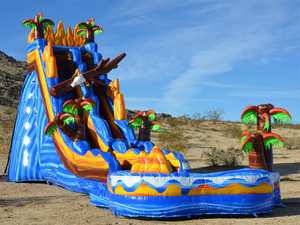 Lớp thương mại ngoài trời vui vẻ sân sau Công viên trượt nước bơm hơi với hồ bơi giật gân cho trẻ em và người lớn - Product Image 3