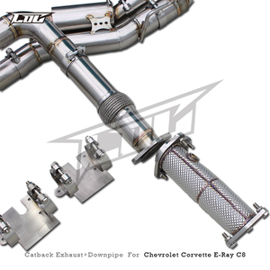 Échappement Catback pour Chevrolet Corvette C8 6.2L 2019-2025 Boska en acier inoxydable avec système à valves - Product Image 5