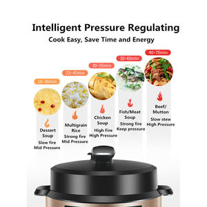 Nutri 8 1 J-05 multifonction Insta Pot 5L 6L autocuiseur électrique en acier inoxydable fabricant prix pression instantanée - Product Image 6