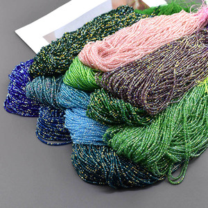 75 couleurs en stock, fil de coton de 2 mm, <span class=keywords><strong>perles</strong></span> en verre de cristal pour bracelet DIY, collier, accessoires de vêtements en gros, <span class=keywords><strong>perles</strong></span> hydro - Product Image 1