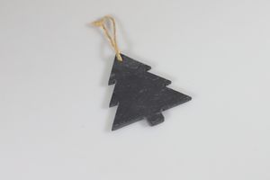 Etiquetas colgantes de pizarra con forma de árbol de Navidad de fábrica al por mayor, tamaño personalizable respetuoso con el medio ambiente y logotipo, decoración del hogar - Product Image 4