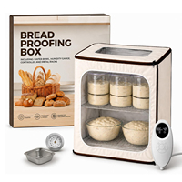 Boîte de levage de pain en gros, 2 étages, grande capacité, pliable, avec contrôle de la température et de l'humidité pour la levée de la pâte au levain