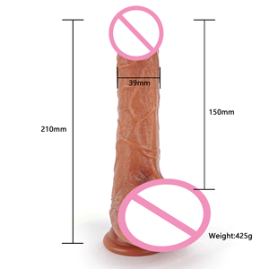AZY migliore Silicone realistico 8.2 pollici dildo vibratore consolatorio Para Mujer spinta Silicone liquido riscaldamento altalena dildo per - Product Image 4