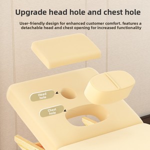 Cama de belleza comercial de alta gama de madera maciza para spas, mesa de masaje de madera con abertura en el pecho para la medicina tradicional <span class=keywords><strong>china</strong></span> <span class=keywords><strong>Tuina</strong></span> - Product Image 4