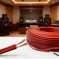 Cable de Alimentación para Altavoces de Audio de Cobre Desnudo Vcomlink con Cable Aislado de PVC de 1 m, 220 V, 1*1.0 mm