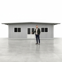 Maison conteneur préfabriquée en acier respirant, démontable, à assemblage rapide, emballage plat, extensible, portable, pour bureau, maison ou magasin