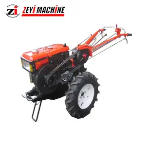 Tractor para caminar agrícola, cultivador de potencia de valor, motor diésel de 10-22 caballos de fuerza, serie Zeyi