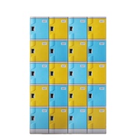 Casier de rangement commercial moderne à 6 portes en plastique ABS pour chaussures et vêtements avec RFID