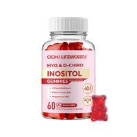 LIFEWORTH Myo-Inositol & D-Chiro Inositol Capsules avec MTHF Folate Vitamine D Soutien pour la fonction ovarienne