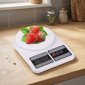 เครื่องชั่งครัวดิจิตอล LCD ใช้แบตเตอรี่ Mucit Home - ความแม่นยำสูง - ขนาดเล็ก - รับน้ำหนักได้ 10 กก. - หน่วยกรัม/ออนซ์ - Product Image 3