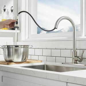 Смеситель кухонный с вытяжным опрыскивателем - Product Image 3