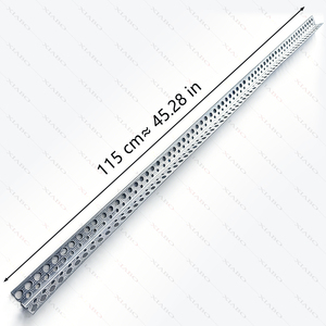 Protection d'angle flexible en L, profilé en acier perforé pour le renforcement des angles et des murs en plâtre - Product Image 1