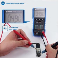 Multimètre numérique Sunshine DT-19N, voltmètre intelligent portable AC/DC, testeur de résistance pour la maintenance des circuits électroniques
