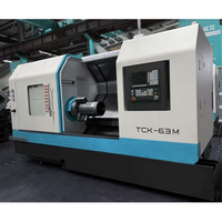 Mesin Bubut CNC Turret TCK63M Harga Pabrik, Mesin Bubut dan Frais Tugas Berat, Mesin Bubut Slant Bed untuk Pemrosesan Logam, Mesin Bubut Otomatis