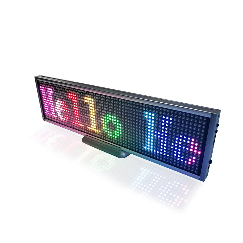 16*64 puntos Super de la luz de la aplicación de programa autobús LED de destino signo conmovedor mensaje P5 7 Color LED Placa de visualización