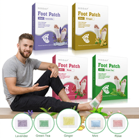 Patchs pour les pieds à l'extrait de plantes naturelles HODAF, conception deux-en-un, patchs de soin des pieds pour une utilisation externe nocturne