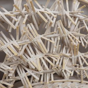 PARISLOFT Espejo Bohemio de Bambú, Espejo Costero con Detalle de Ratán, Espejo Decorativo para Sala de Estar, Dormitorio, Entrada, 24. - Product Image 5