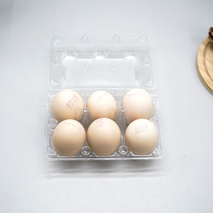 Vente <span class=keywords><strong>en</strong></span> <span class=keywords><strong>gros</strong></span> d'usine, emballage sous blister, boîte à œufs <span class=keywords><strong>en</strong></span> CPET transparente réutilisable de qualité alimentaire à 6 compartiments pour œufs de 50 à 60 g - Product Image 2
