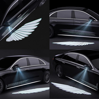 Nouvelles lumières de bienvenue pour voitures, lumières décoratives pour portes de voiture, projecteurs laser, lumières de rétroviseur, lumières ambiante LED