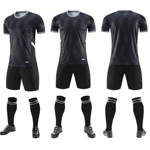Ensemble de maillot de football personnalisé, uniforme de sport sur mesure avec short, nom et numéro imprimés pour hommes, femmes et jeunes, coton/bambou/spandex - Product Image 5