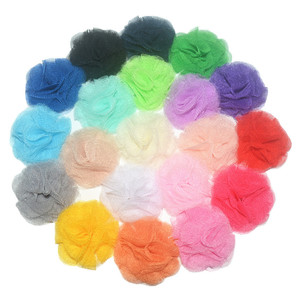 Robes de mariée décoratives/carte d'invitation <span class=keywords><strong>fleur</strong></span> en <span class=keywords><strong>tissu</strong></span> satiné-mini fleurs en maille <span class=keywords><strong>pour</strong></span> <span class=keywords><strong>broche</strong></span>-accessoires <span class=keywords><strong>pour</strong></span> cheveux fleurs festonnées - Product Image 5