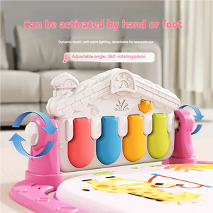<span class=keywords><strong>Tapis</strong></span> d'éveil multifonctionnel pour bébé, <span class=keywords><strong>tapis</strong></span> d'activités pour nourrissons, jouet musical piano, hochets suspendus, <span class=keywords><strong>tapis</strong></span> de fitness éducatif précoce 0-24 mois - Product Image 4