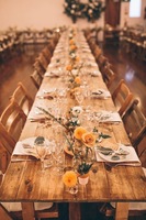 Promotion Mobilier d'intérieur et d'extérieur en bois massif Salle à manger industrielle en bois Table longue de banquet de mariage d'hôtel pliante