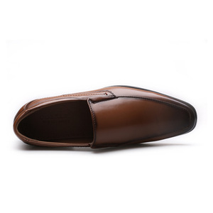 <span class=keywords><strong>Mocasines</strong></span> planos sin cordones de Color pulido de alta calidad, zapatos de vestir de moda de negocios de cuero PU para hombres - Product Image 3